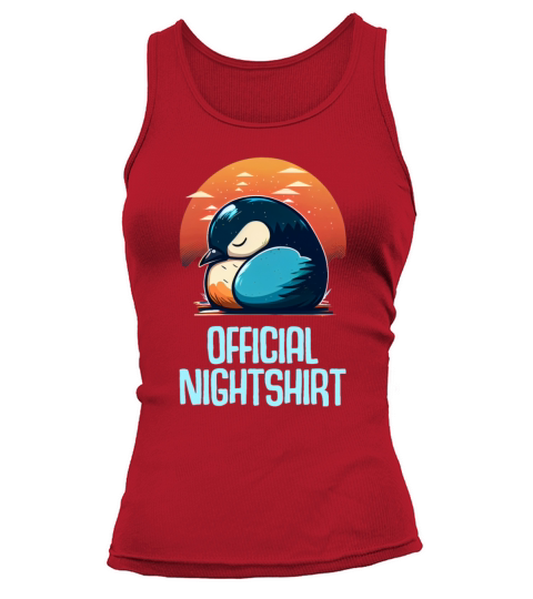 Cute Penguin Sleepshirt Nightwear Nightshirt Sleep Tank top Woman