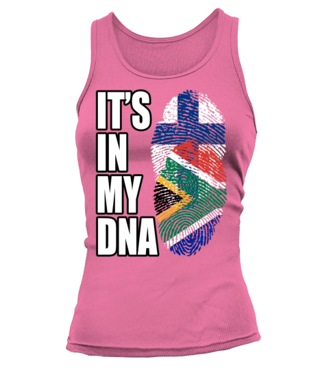 Finland And South African Mix Heritage DNA Flag Tank top Woman