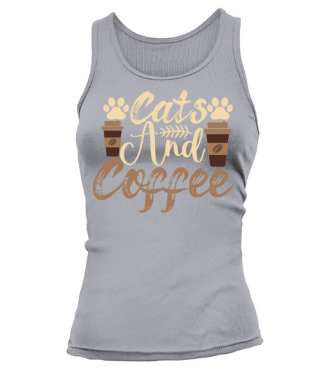 Funny Quote Vintage Azuco Coffee Cat Tank top Woman