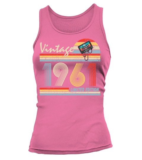 Happy 60th Birthday Vintage 1961 Shirt 60 Year Old Tank top Woman