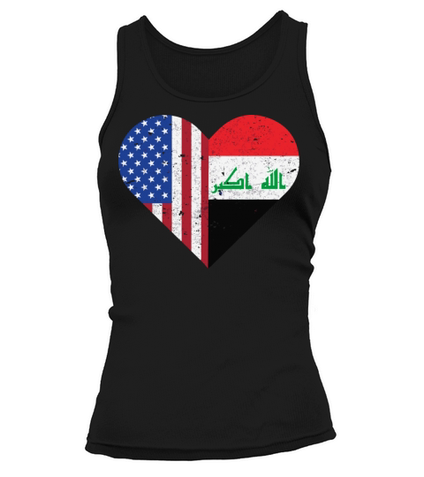 Iraq Flag Iraqi American Hometown Vintage Tank top Woman