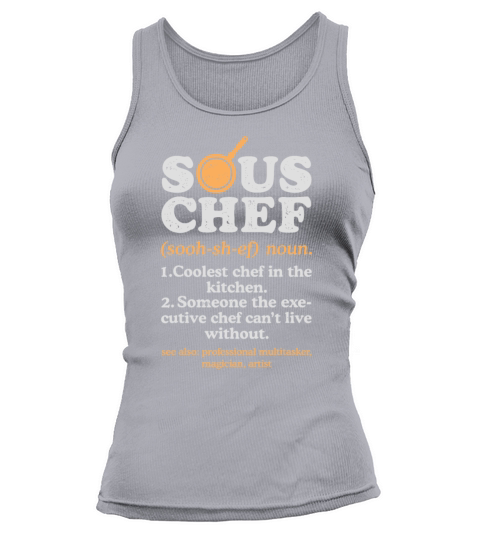 Sous Chef Noun Definition Funny Cooking Term Men W Tank top Woman