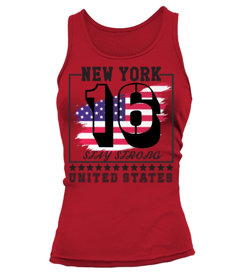 Stay Strong American Vintage Typography Lettering Tank top Woman