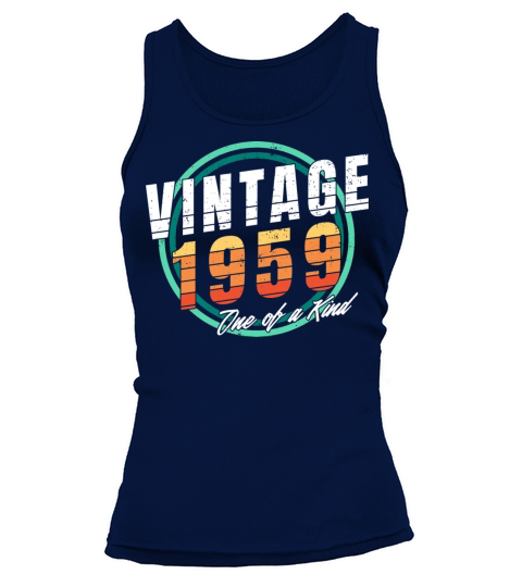 Vintage 1959 Shirt for Men Women 64 Year Old 64th Tank top Woman