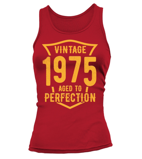 Vintage 1975 Aged To Perfection 48th Birthday Tank top Woman