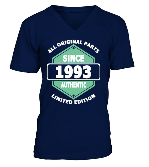 30th birthday all original parts since 1993 V-Neck T-shirt