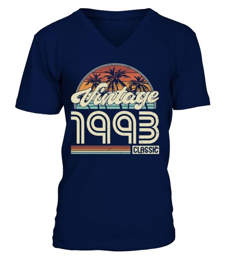 30th birthday vintage 1993 classic 1993 V-Neck T-shirt