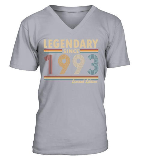 30th birthday vintage 1993 legendary since 1993 V-Neck T-shirt