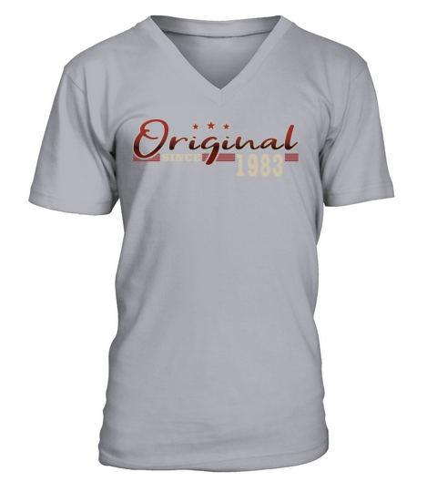 40th birthday vintage 1983 original since 1983 V-Neck T-shirt