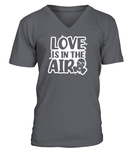 Anti Valentines Day Love Is In The Air Mask Gift V-Neck T-shirt