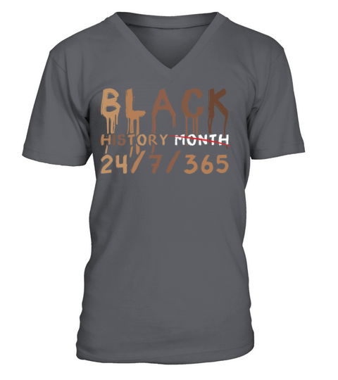 Black History Month Everyday Pride Black History V-Neck T-shirt