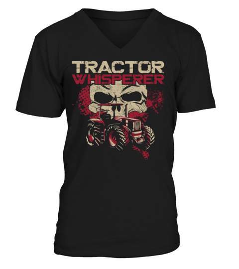 Farming Farmer Tractor Vintage V-Neck T-shirt