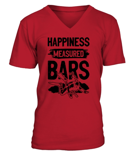 happiness diving V-Neck T-shirt