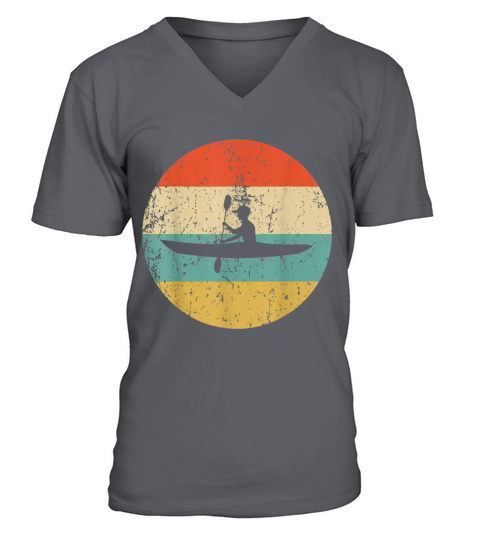 Kayaking Shirt Vintage Retro Kayak T Shirt V-Neck T-shirt