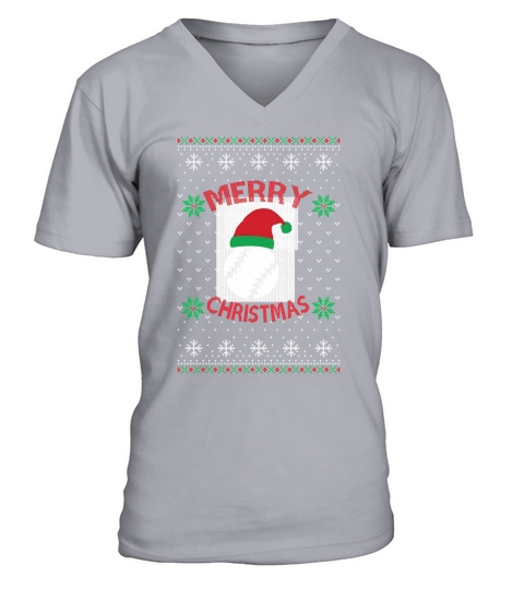 Merry Christmas baseball ugly sweater V-Neck T-shirt