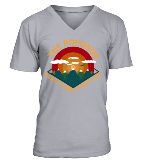 Pocono Mountains Pennsylvania V-Neck T-shirt