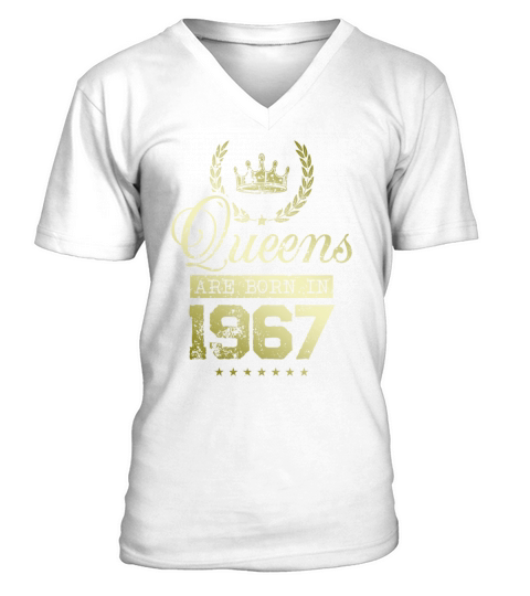 Queens born in 1967 V-Neck T-shirt