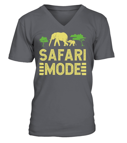 Safari Mode - African Safari Adenventures V-Neck T-shirt