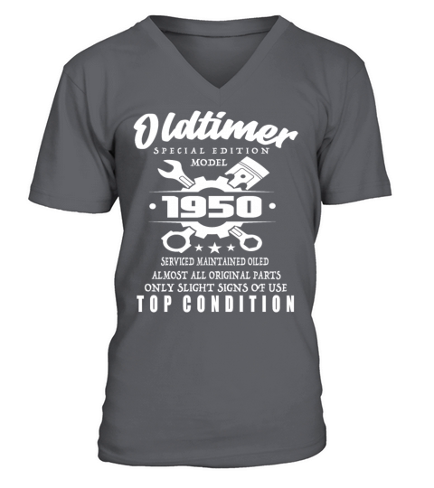 Vintage Special Edition Model 1950 Birthday V-Neck T-shirt