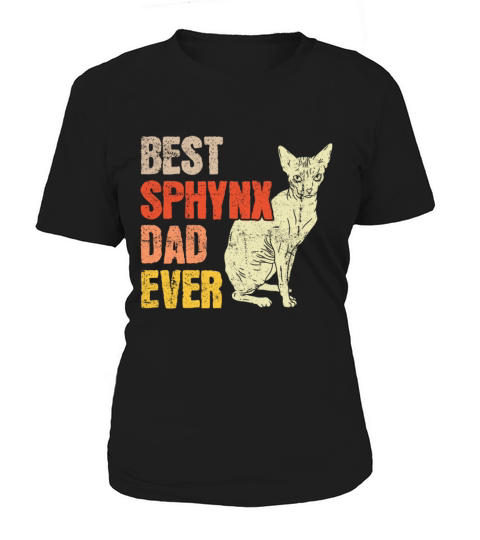Best Sphynx Dad Ever Kitten Pet Owner Vintage Women's T-Shirt