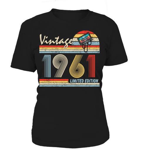 Happy 60th Birthday Vintage 1961 Shirt 60 Year Old Women's T-Shirt