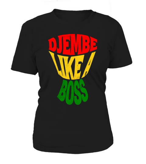 Happy Djembe like a boss African Drum Typography Women's T-Shirt