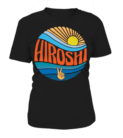 Hiroshi Shirt Vintage Sunset Hiroshi Groovy Tie Women's T-Shirt