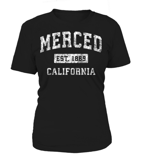 Merced California Ca Vintage Established Sports De Women's T-Shirt