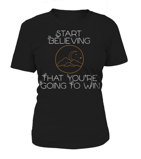 Mindset Start Believing Winning Geometric Inspirat Women's T-Shirt