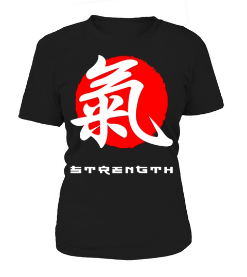 Strength Japan quote Japanese kanji words Women's T-Shirt