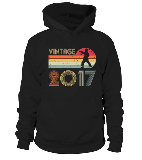 5th Birthday Karate Taekwondo Vintage 2017 Boy Kid Hoodie Unisex