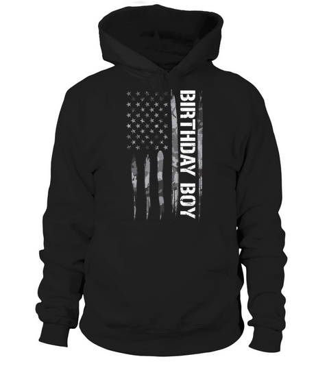Birthday Boy - American Flag Hoodie Unisex