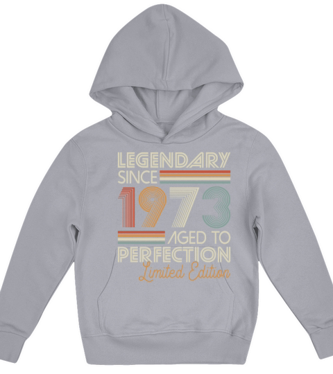 50th birthday vintage 1973 legendary since 1973 Kids Hoodie