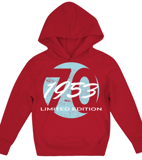 70th birthday men women 70 years 1953 vintage Kids Hoodie
