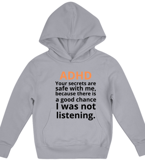 ADHD Quote Kids Hoodie