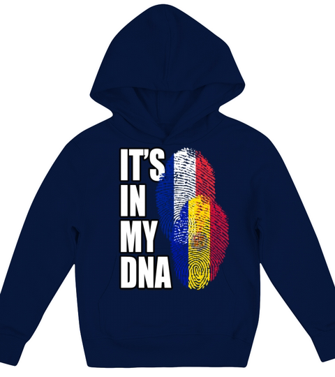 Andorran And French Mix Heritage DNA Flag Kids Hoodie