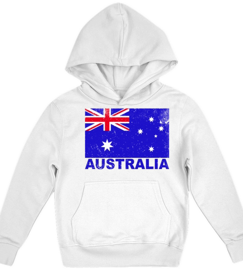 Australia Flag Vintage Australian Origin Nationali Kids Hoodie