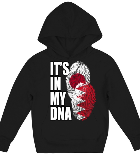 Bahraini And Japanese Mix Heritage DNA Flag Kids Hoodie