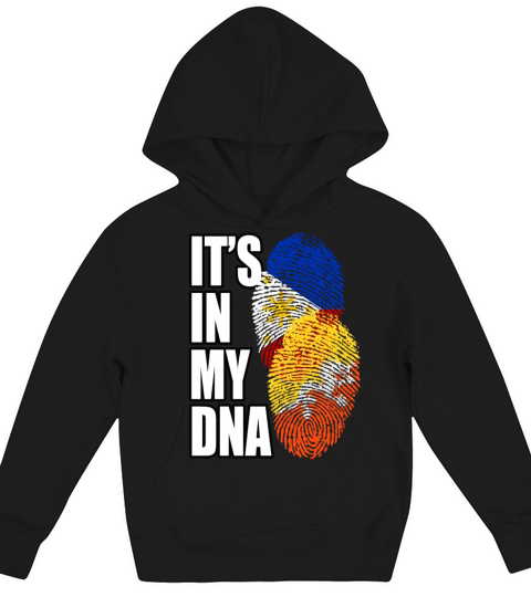 Bhutanese And Filipino Mix Heritage DNA Flag Kids Hoodie