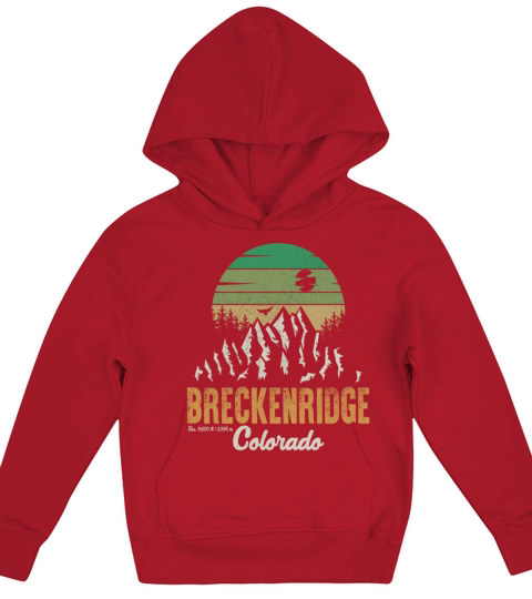 Breckenridge Colorado skiing Kids Hoodie