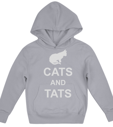 cats and tats quote Kids Hoodie