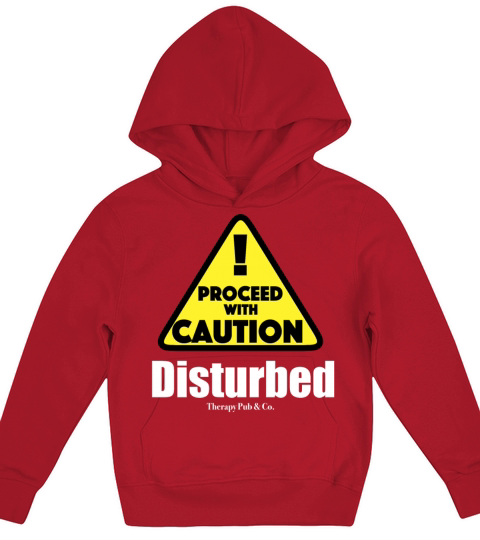 Disturbed Proceed With Caution Kids Hoodie
