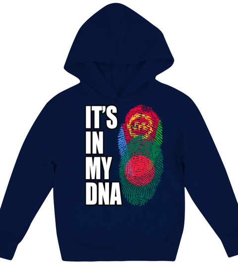 Eritrean And Bangladeshi Mix Heritage DNA Flag Kids Hoodie