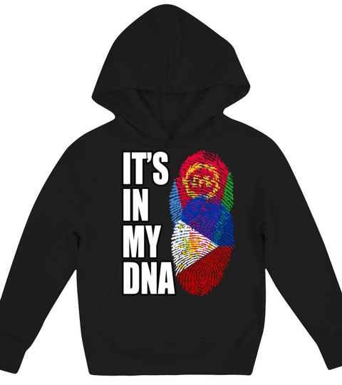 Eritrean And Filipino Mix Heritage DNA Flag Kids Hoodie