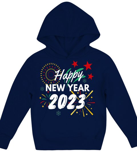 Happy New Year 2023 Vintage Gifts Kids Hoodie