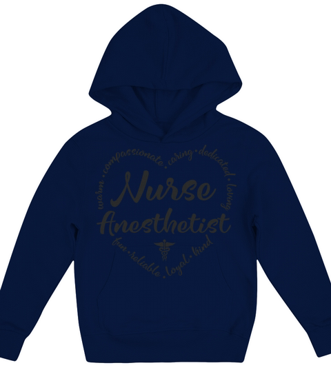 Nurse Anesthetist Design for CRNA Kids Hoodie