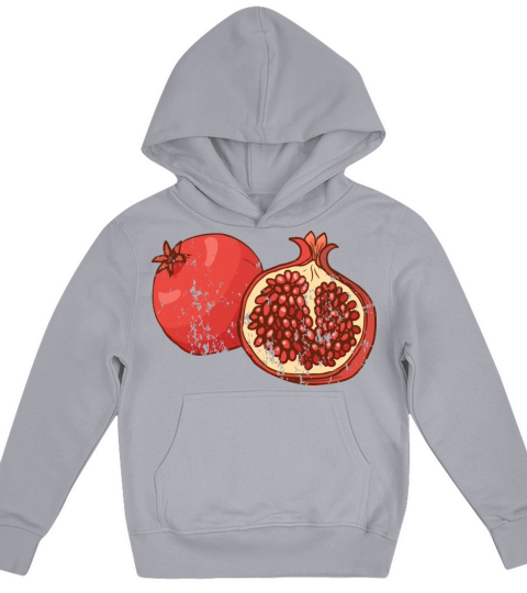 Retro Vintage Grunge Style Pomegranate Kids Hoodie