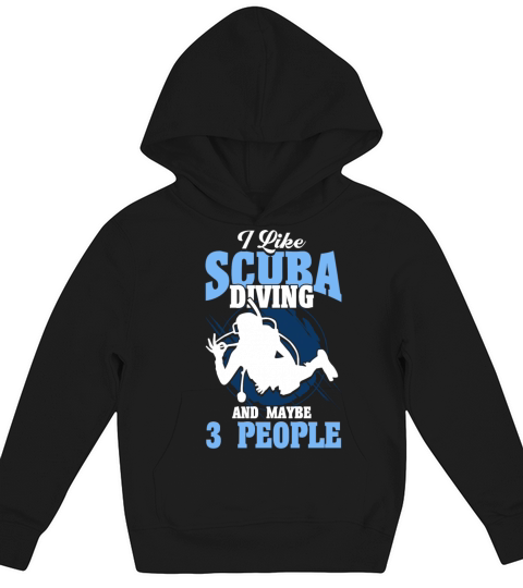 Scuba Diving Gift Underwater Lover Scuba Diver Kids Hoodie