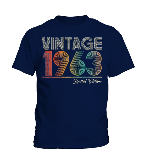 60 Years Old Vintage 1963 60th Birthday Gifts Kids T-Shirt