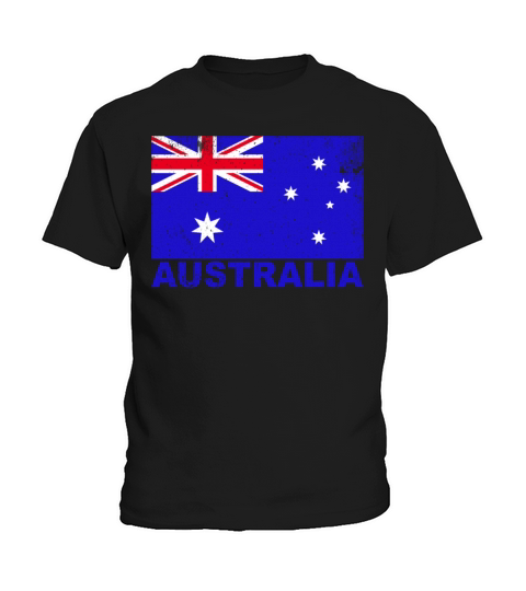 Australia Flag Vintage Australian Origin Nationali Kids T-Shirt